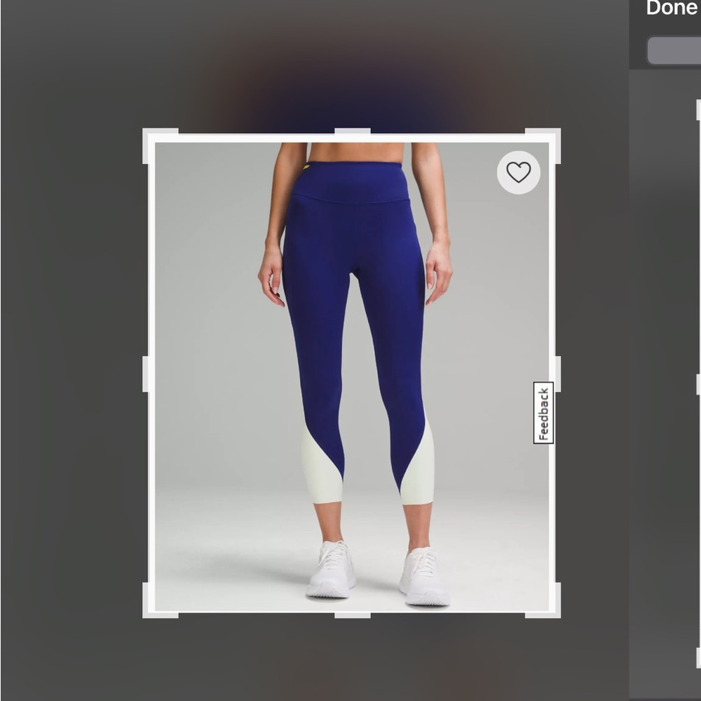 Brand new, never worn Lululemon “Fast and Free High-r”Rise” leggings 25”